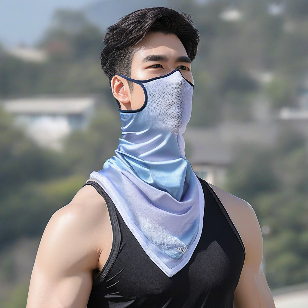best ice silk sun protection mask 2026, motorcycle neck cover for summer riding, outdoor sports magic bandana full face, breathable UV protection riding mask, spring and summer ice silk face shield