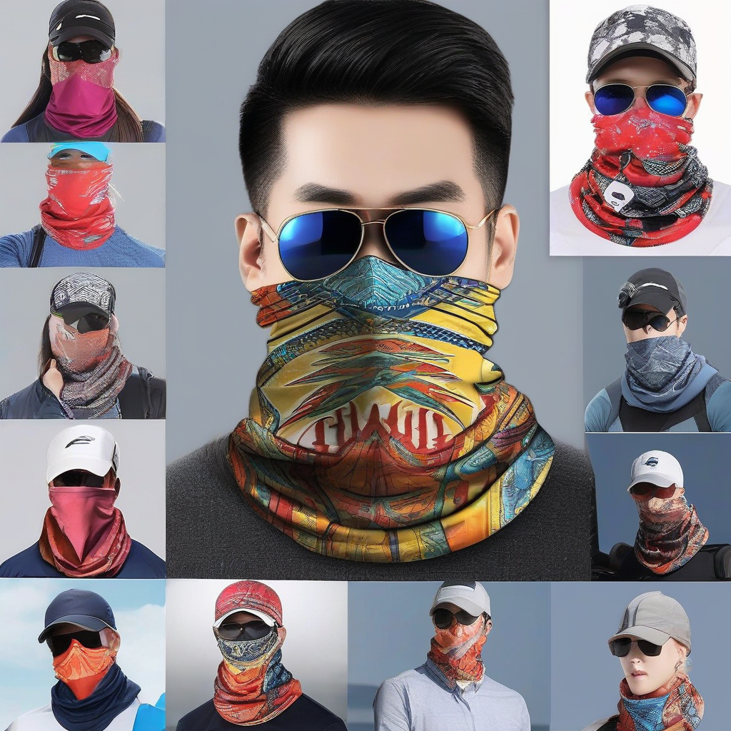 best UV protection neck gaiter for fishing 2026, breathable face mask and sunshade scarf for men, dustproof outdoor sports headwear tube bandana, multifunctional sun protection neck gaiter women, lightweight fishing face shield and collar gaiter