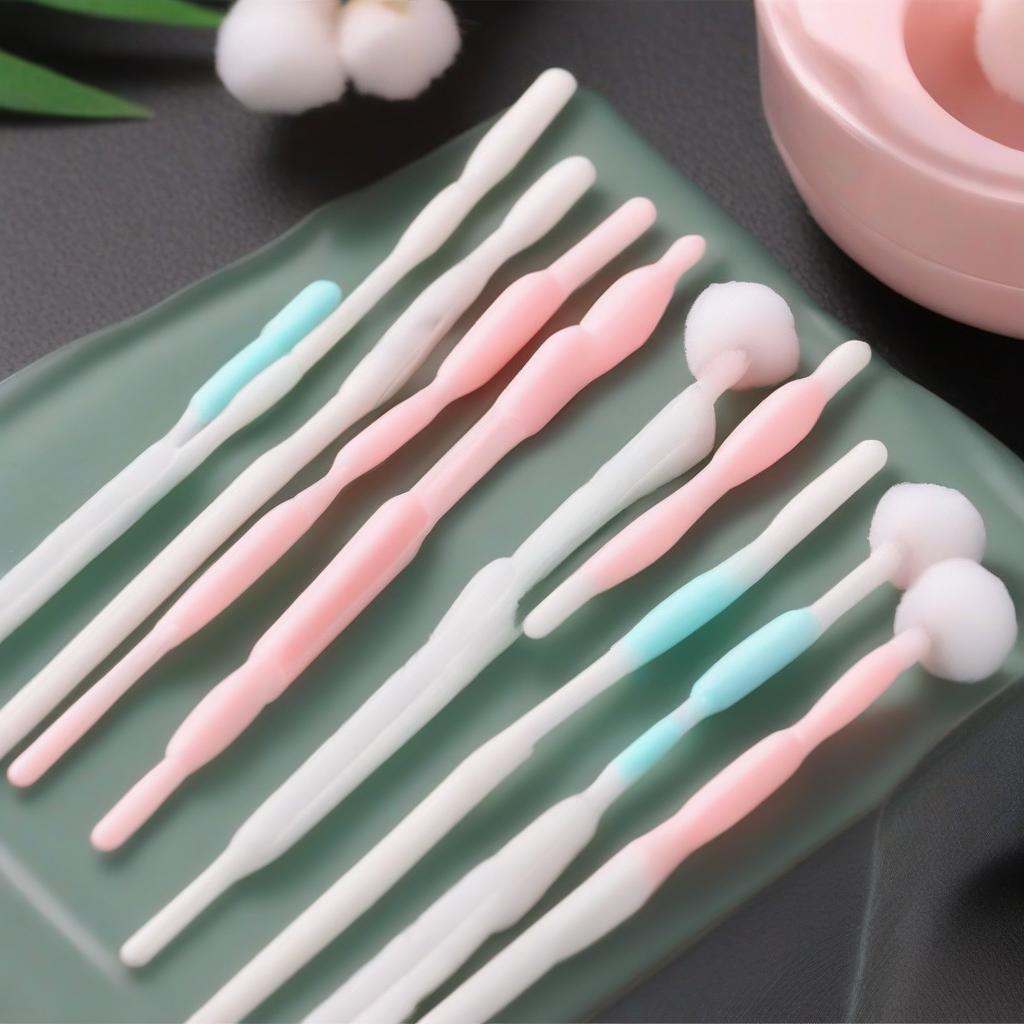 500pcs double head cotton swabs, wooden stick cotton buds for makeup, best eco-friendly cotton buds 2026, precision makeup cotton tips for ears, wooden cotton swabs for health care