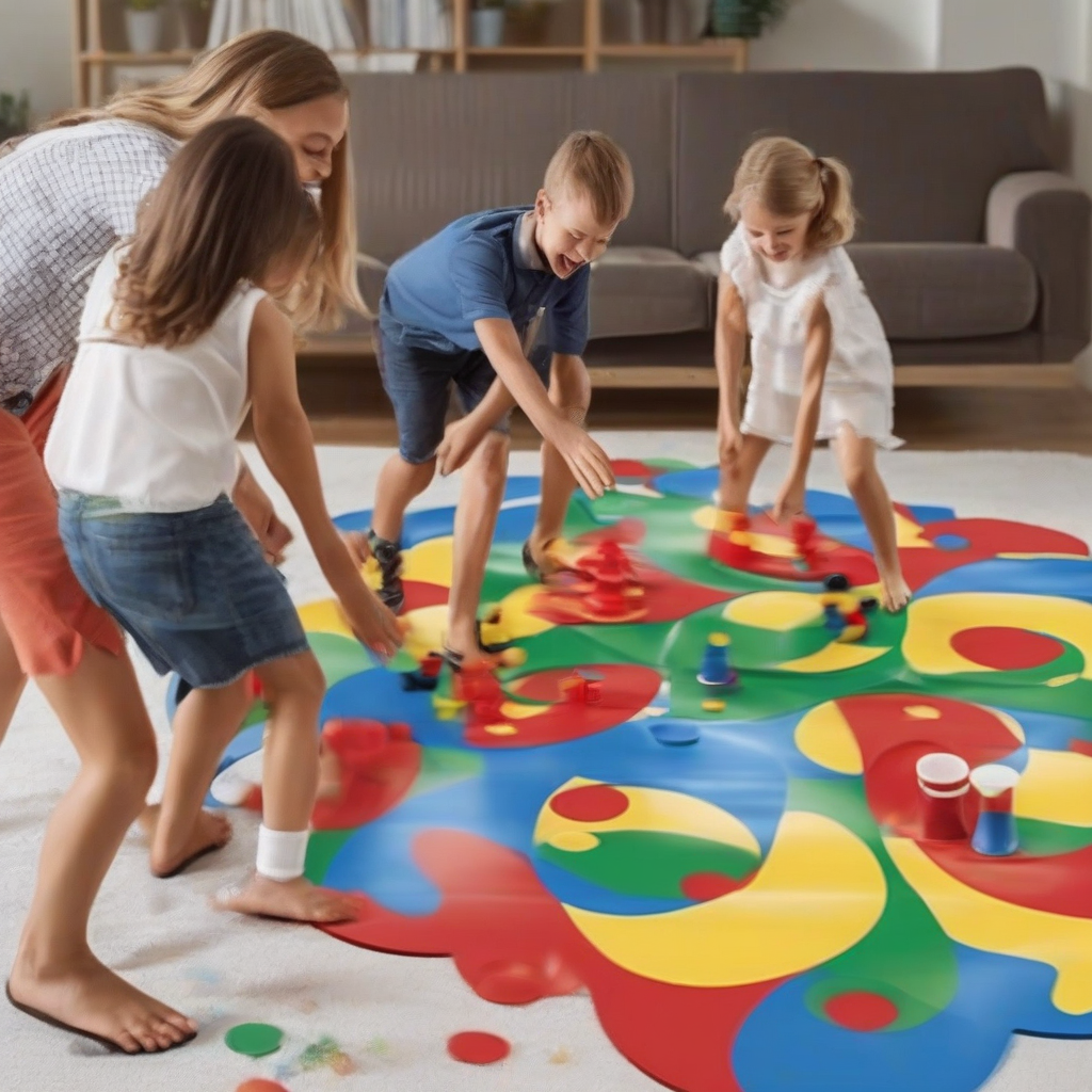 best indoor outdoor family party games 2026, interactive body twisting game for kids and adults, outdoor group toys for family gatherings, active party games for children and adults, classic twister game for indoor outdoor play