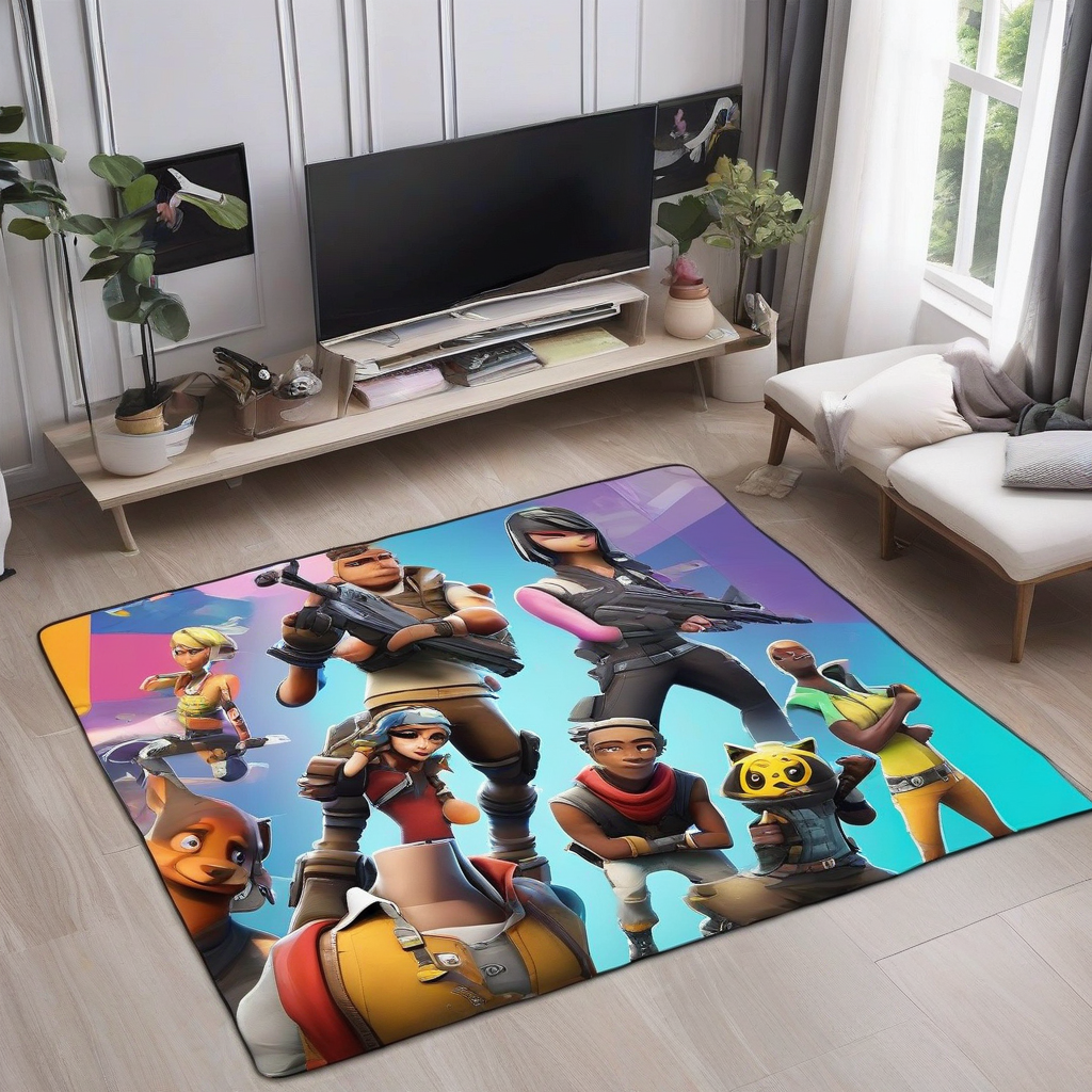 Fortnite cartoon character carpet rug, gaming living room decor 2026, Fortnite bedroom rug for kids, cartoon character sofa doormat, best gaming room rugs 2026