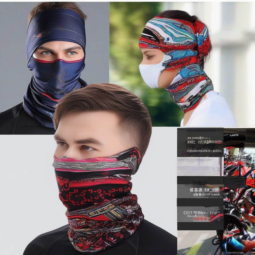 best cycling face mask 2026, unisex silk magic scarf for outdoor sports, breathable bike headbands and neck tubes, cycling balaclava sun protection mask, multifunctional riding bandana for cyclists