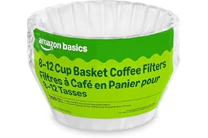 amazon basics coffee filters 200 count, best basket coffee filters for 8 to 12 cup makers, affordable white paper coffee filters 2026, bulk basket coffee filters for drip coffee makers, amazon basics 8-12 cup filter review