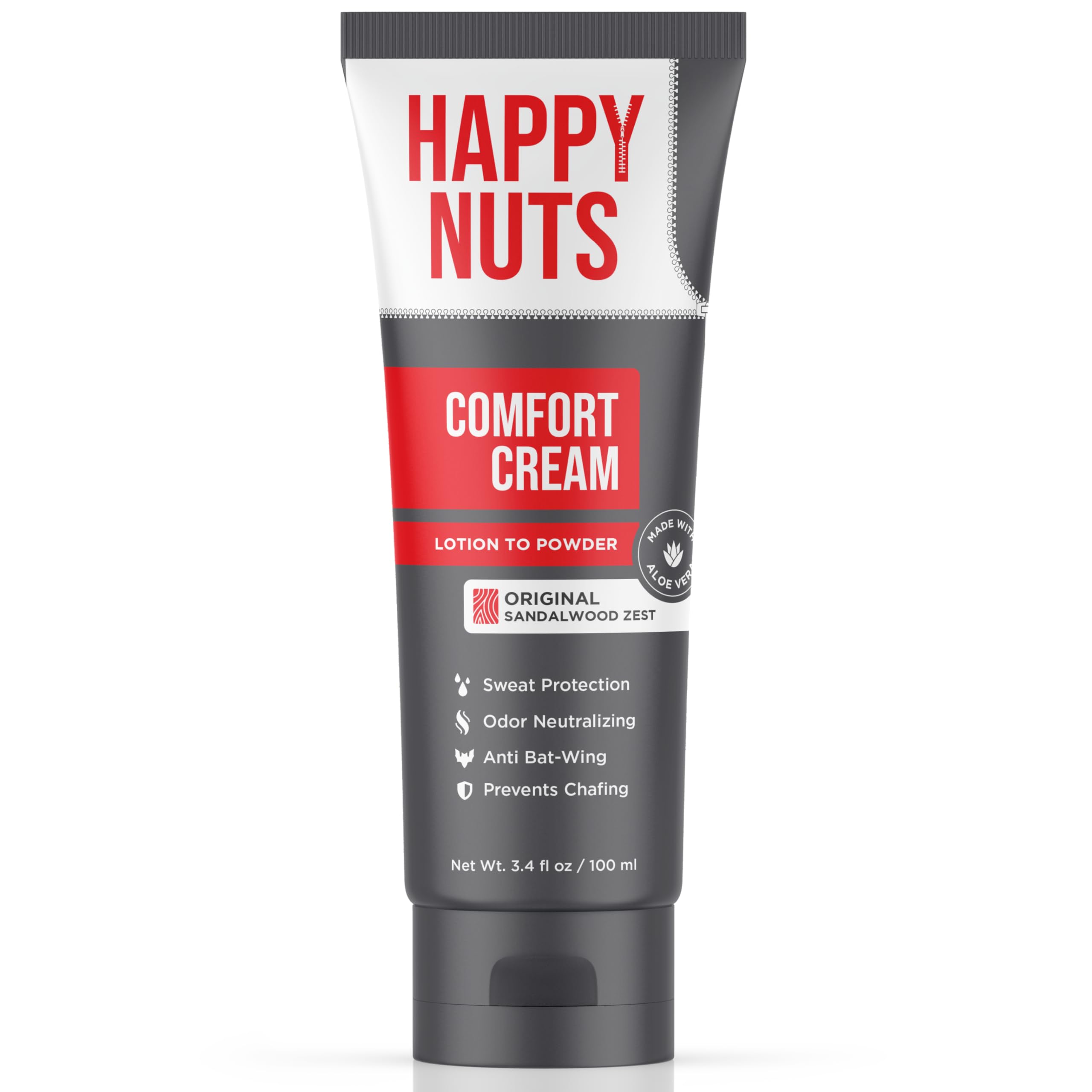 best anti chafing cream for men 2026, happy nuts comfort cream deodorant review, aluminum free ball deodorant for men, mens sweat defense and odor control cream, travel size anti chafing deodorant for men
