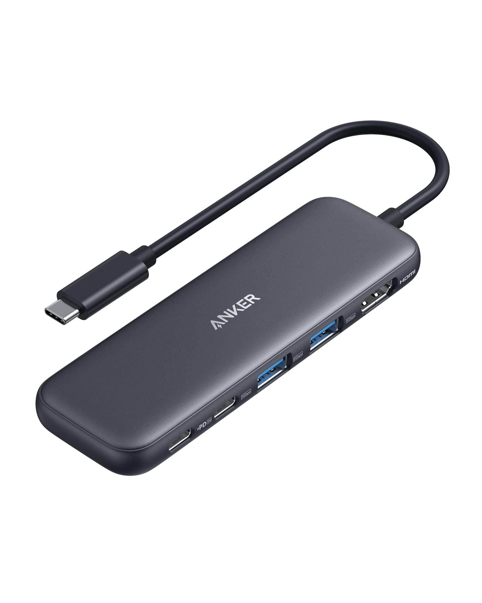 Anker 5-in-1 USB-C hub 2026 review, best 4K HDMI USB-C splitter for laptop, Anker USB-C hub with 85W power delivery, 5Gbps USB-C data hub with HDMI, portable multiports USBC adapter 4K display