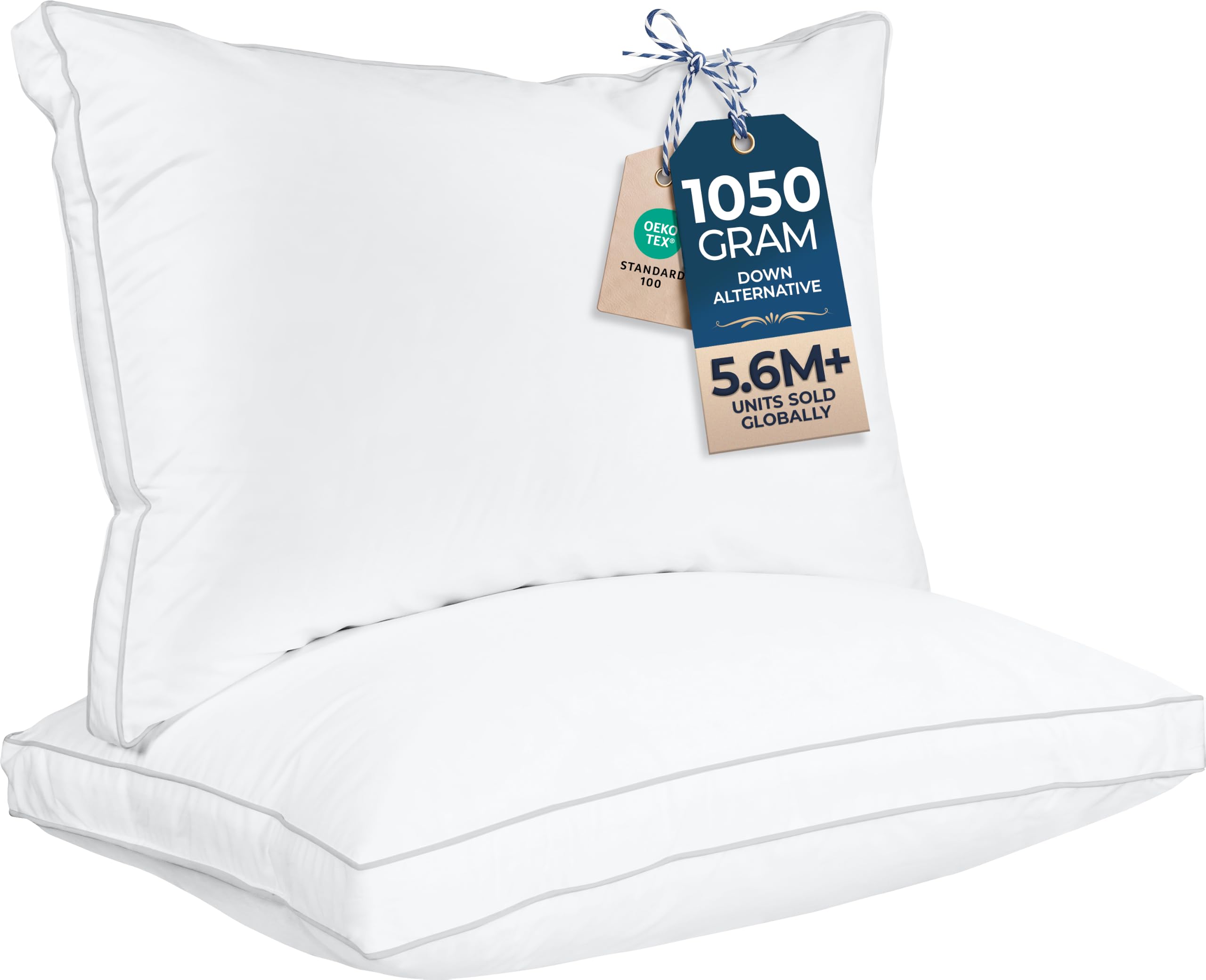 best hotel pillows queen size 2026, utopia bedding gusseted bed pillows review, down alternative pillows for side sleepers, comfortable queen pillows for neck pain, hotel quality bed pillows set of 2