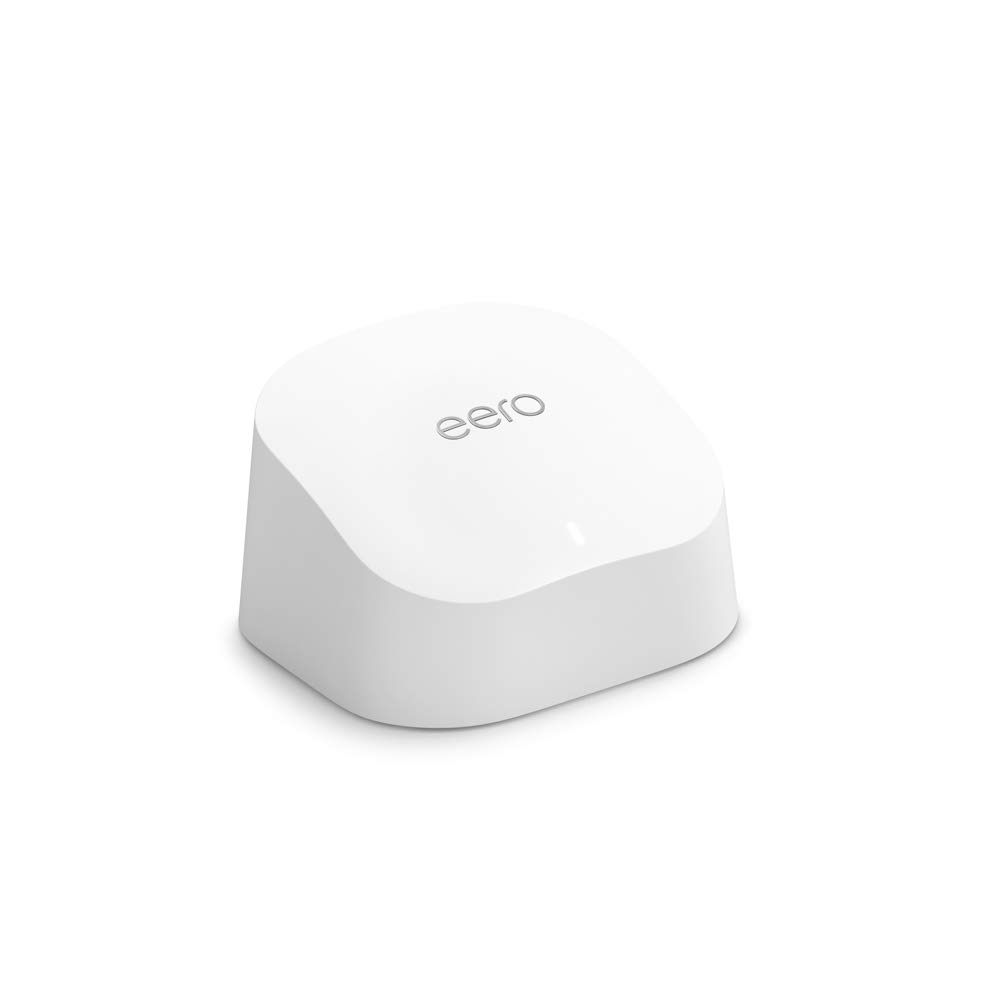 Amazon eero 6 mesh wifi add-on extender - Add up to 1,500 sq. ft. of Wi-Fi 6 coverage. Required eero mesh wifi system not inc