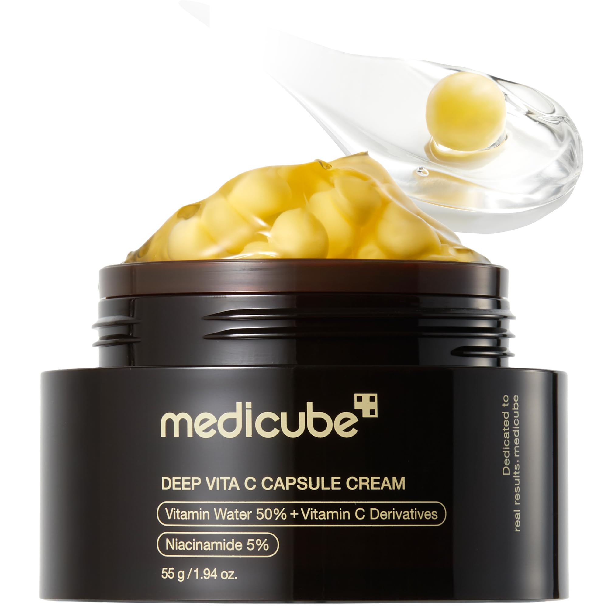 medicube Capsule Cream with Deep Vitamin C for Radiance | Liposome Vitamin C Golden Capsule for Radiance & Firm-Looking Skin