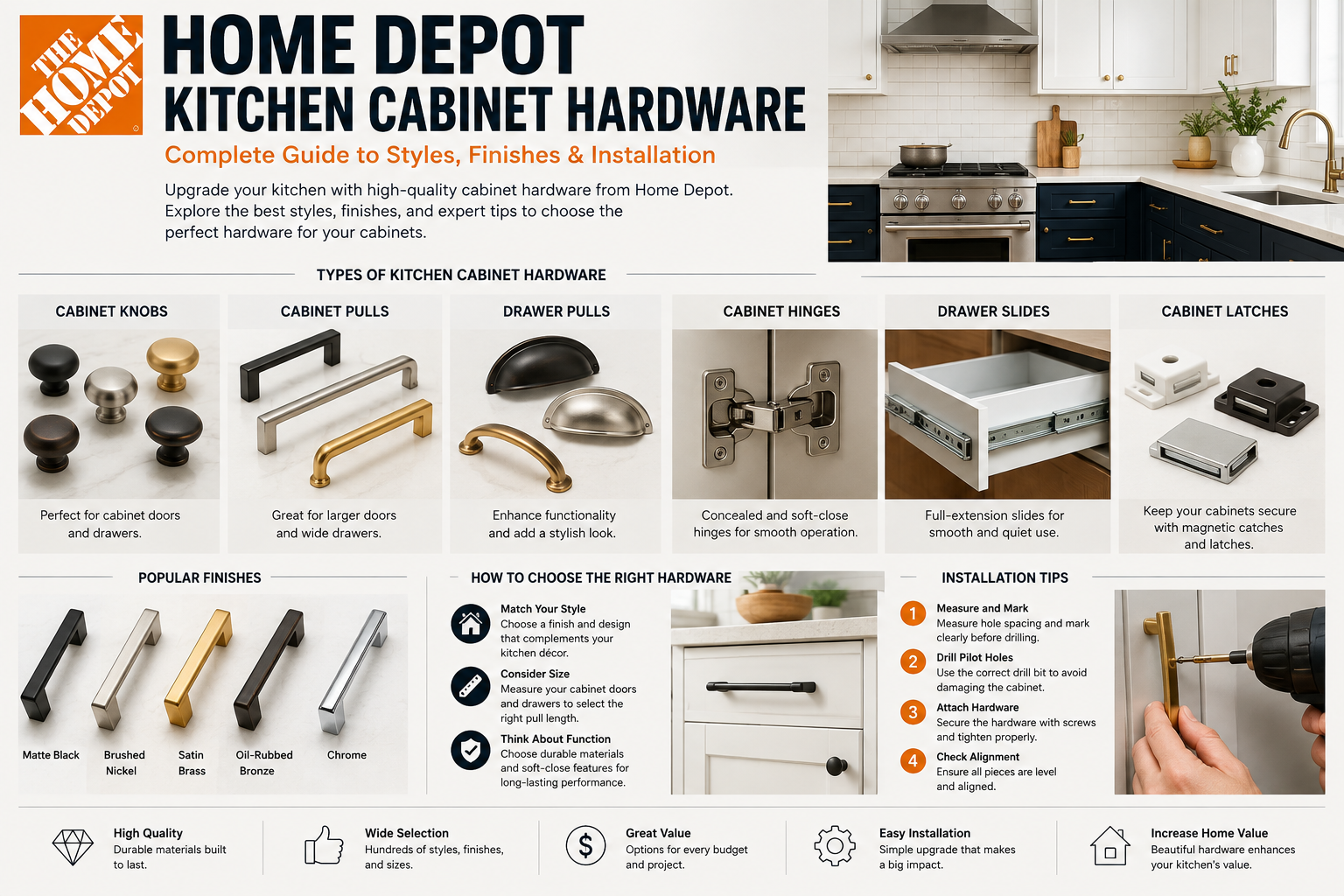 Home Depot Kitchen Cabinet Hardware: The Complete 2026 Buying Guide for Stylish & Functional Cabinets